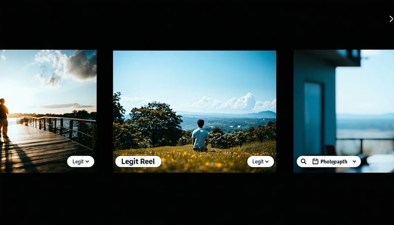 Legit Reel video upload platform showcasing genuine user-generated content